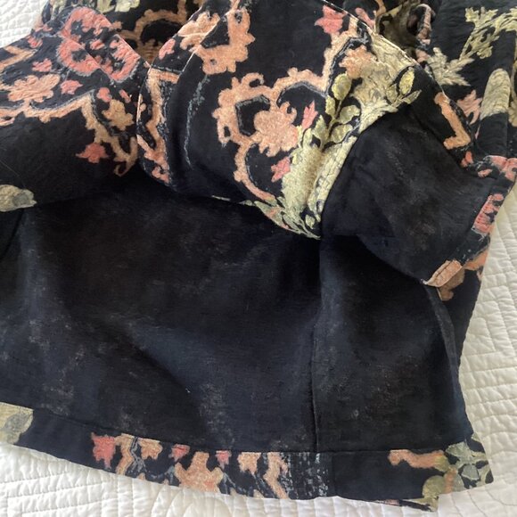 Citron Santa Monica Womens Black Floral Button-Up Jacket Size M - Picture 15 of 16